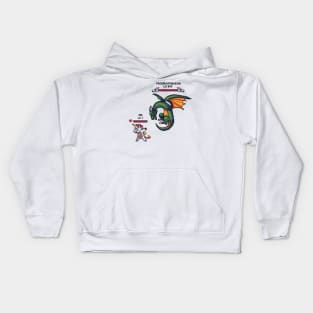 Pixel Showdown: Battle Me vs. Procrastination Kids Hoodie